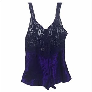 Vintage Gold Label Victoria’s Secret silk romper